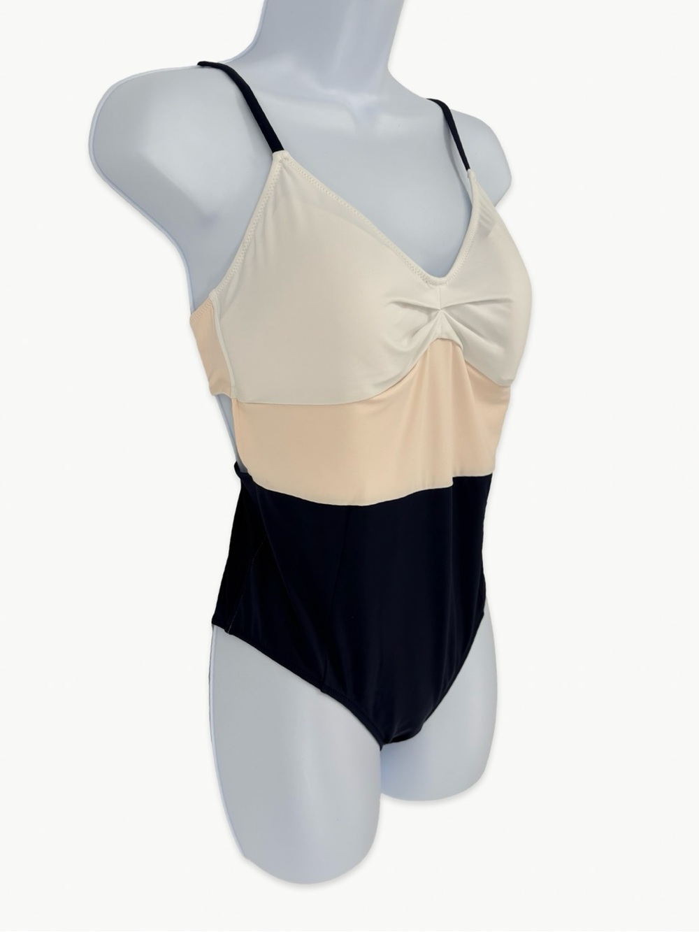 Lively The Swim One Piece Soft Navy Colorblock Modest Swimsuit NWT Size Medium - Picture 10 of 14